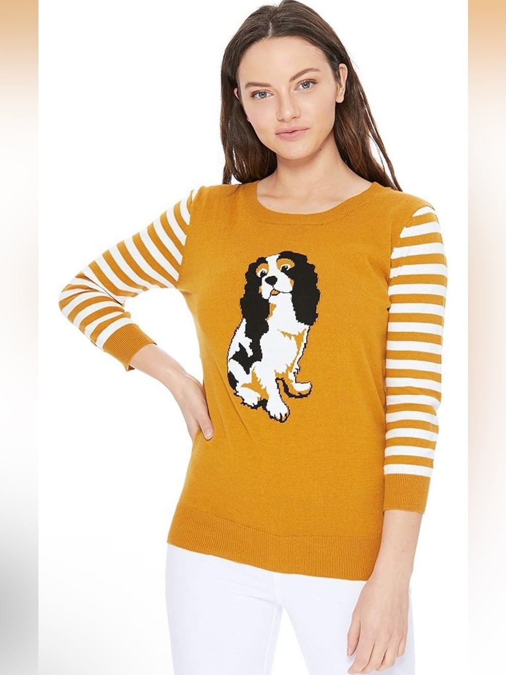 Woman’s Dog Crewneck Sweater